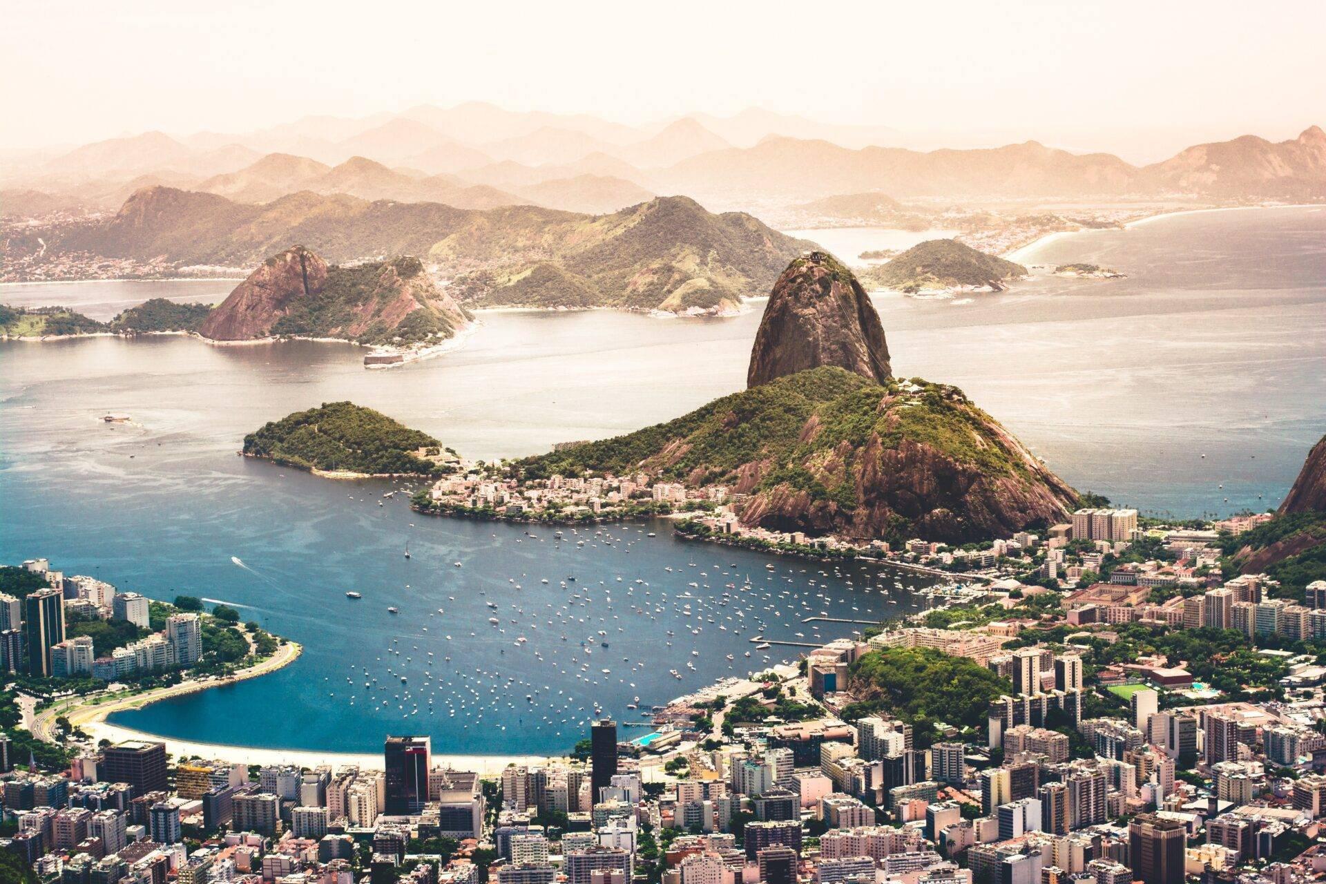 Küstenlandschaft Brasiliens, Reise nach Südamerika
