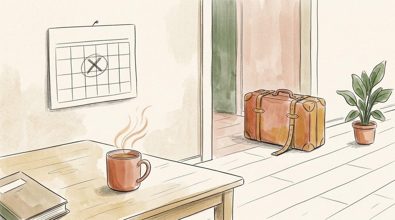 Billet d'avion et documents d'assurance posés sur une table de voyage