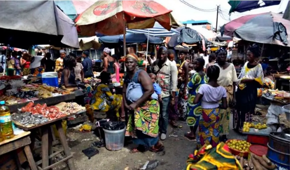 Guinée Le marché de Madina