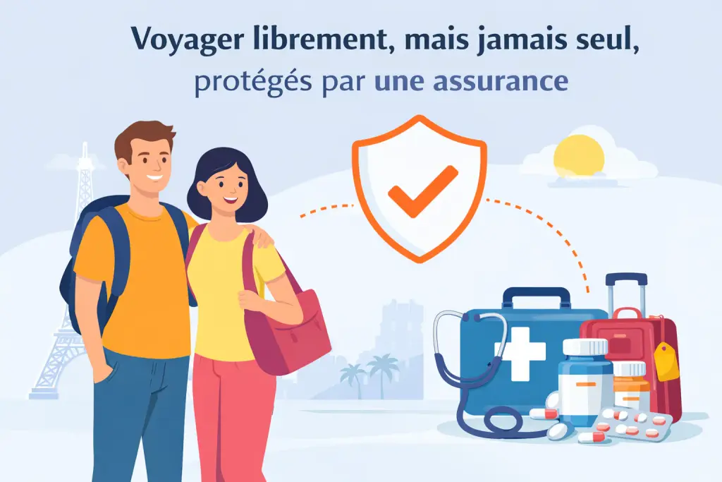 Assurance voyage image voyager librement mais jamais seul